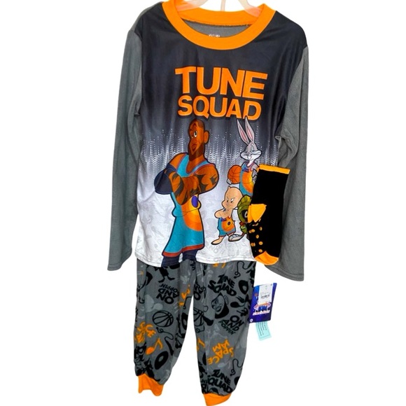 Warner Brothers SPACE JAM A New Legacy Tune Squad Cozy Pajamas Boy’s Sz S (6/7) - Picture 3 of 6